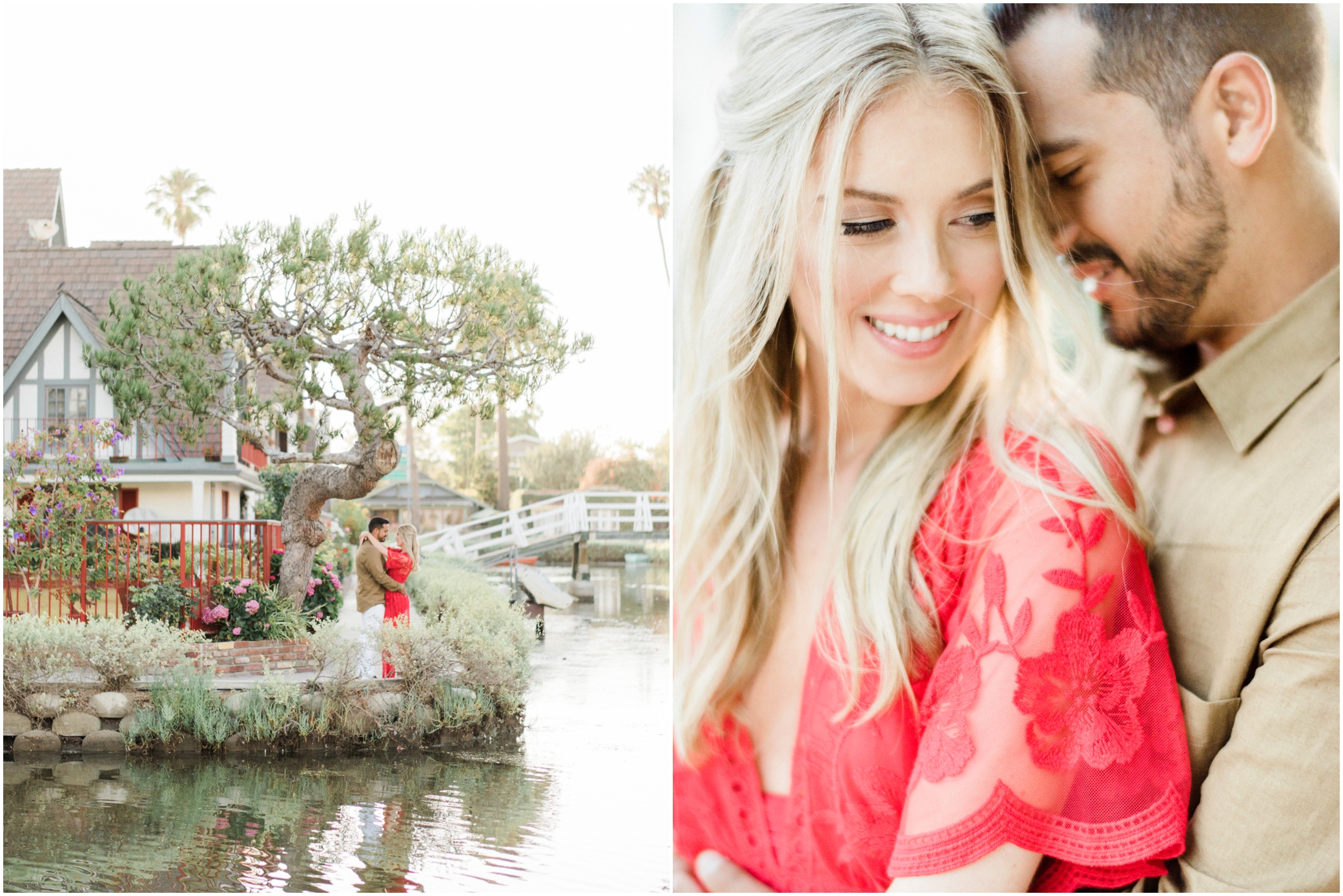 venice canal engagement session