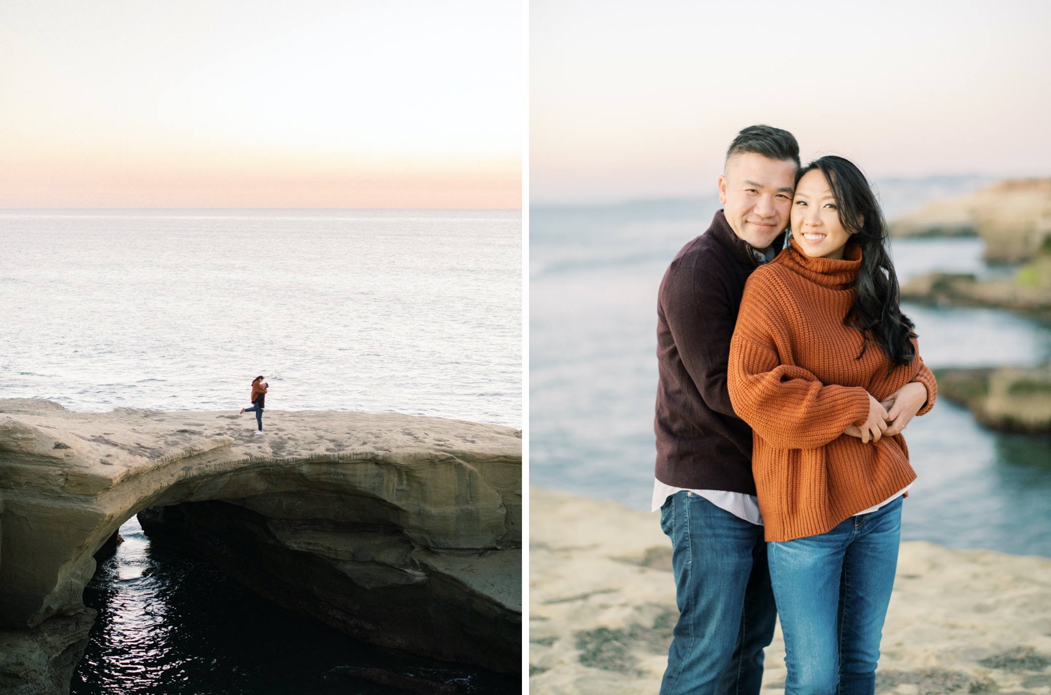 balboa park and sunset cliffs engagement photos