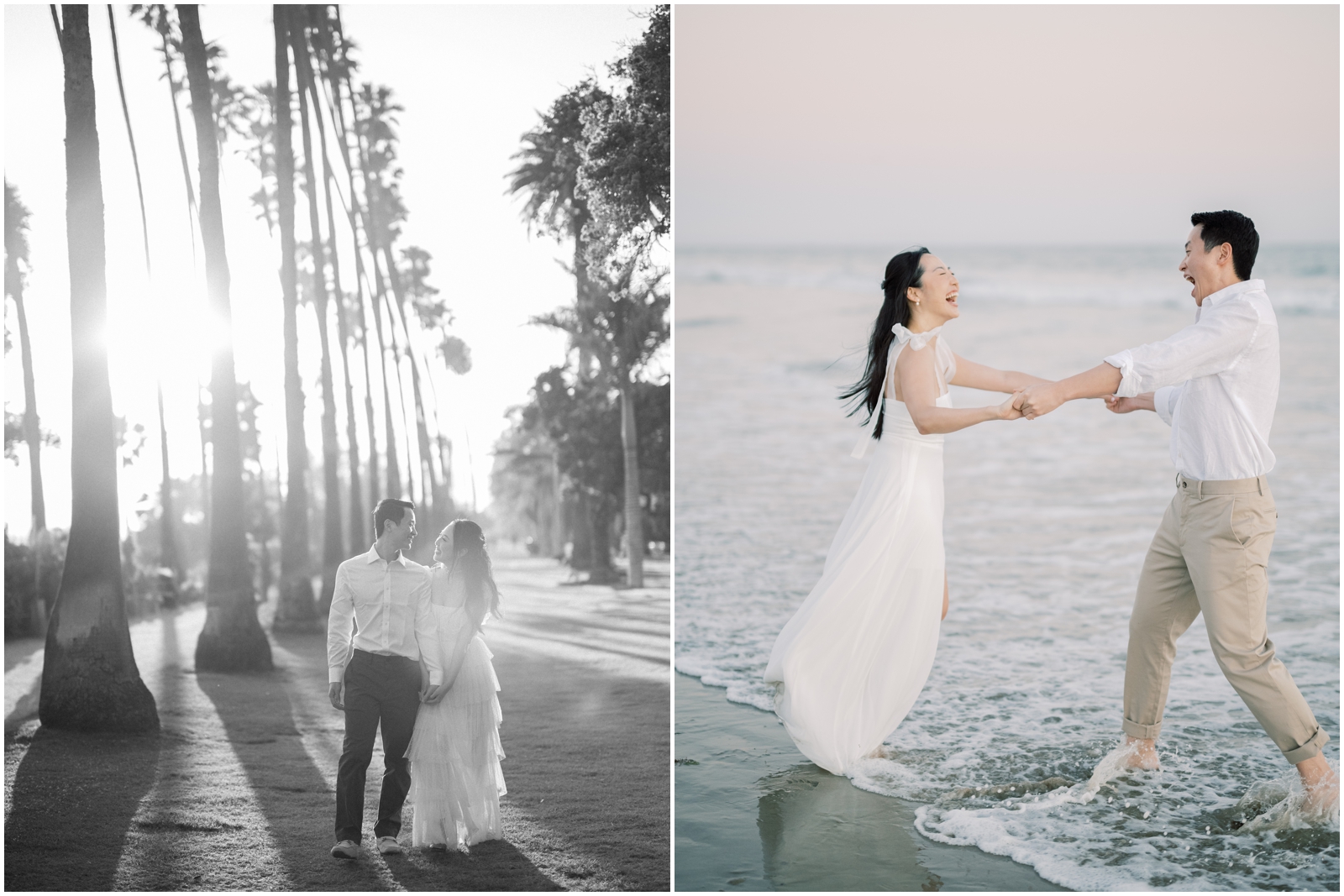 palisades park santa monica engagement session photoshoot with ether and smith a california wedding photographer